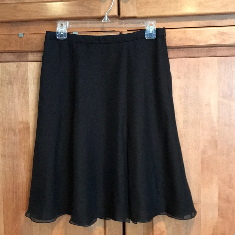 NEW Carmen Marc Valvo Collection Silk Chiffon Skrt